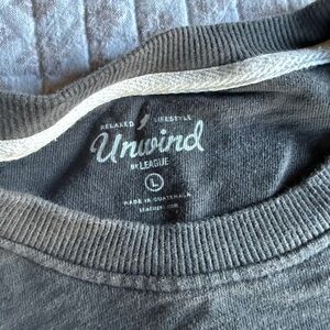 League Unwind Men's Gray Crewneck Sweater